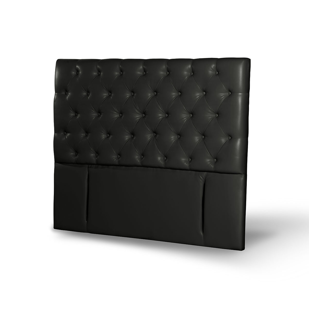 RESPALDO LATAM HOME FLORENCIA KING MADERA PU NEGRO - 2