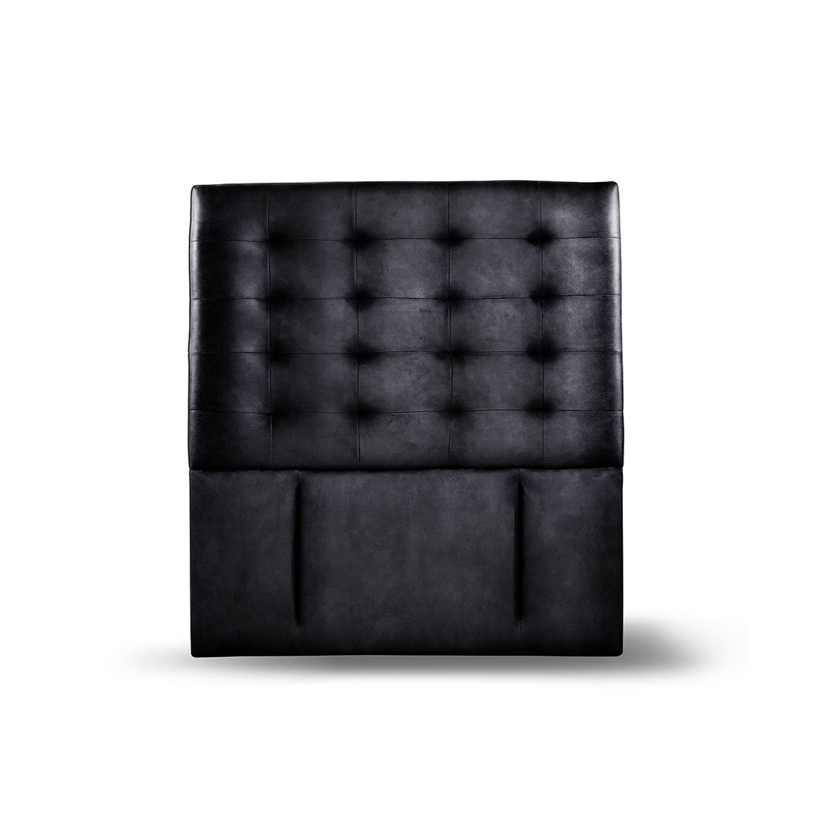 RESPALDO LATAM HOME NÁPOLES 1 PLAZA MADERA CUERO NEGRO - 1