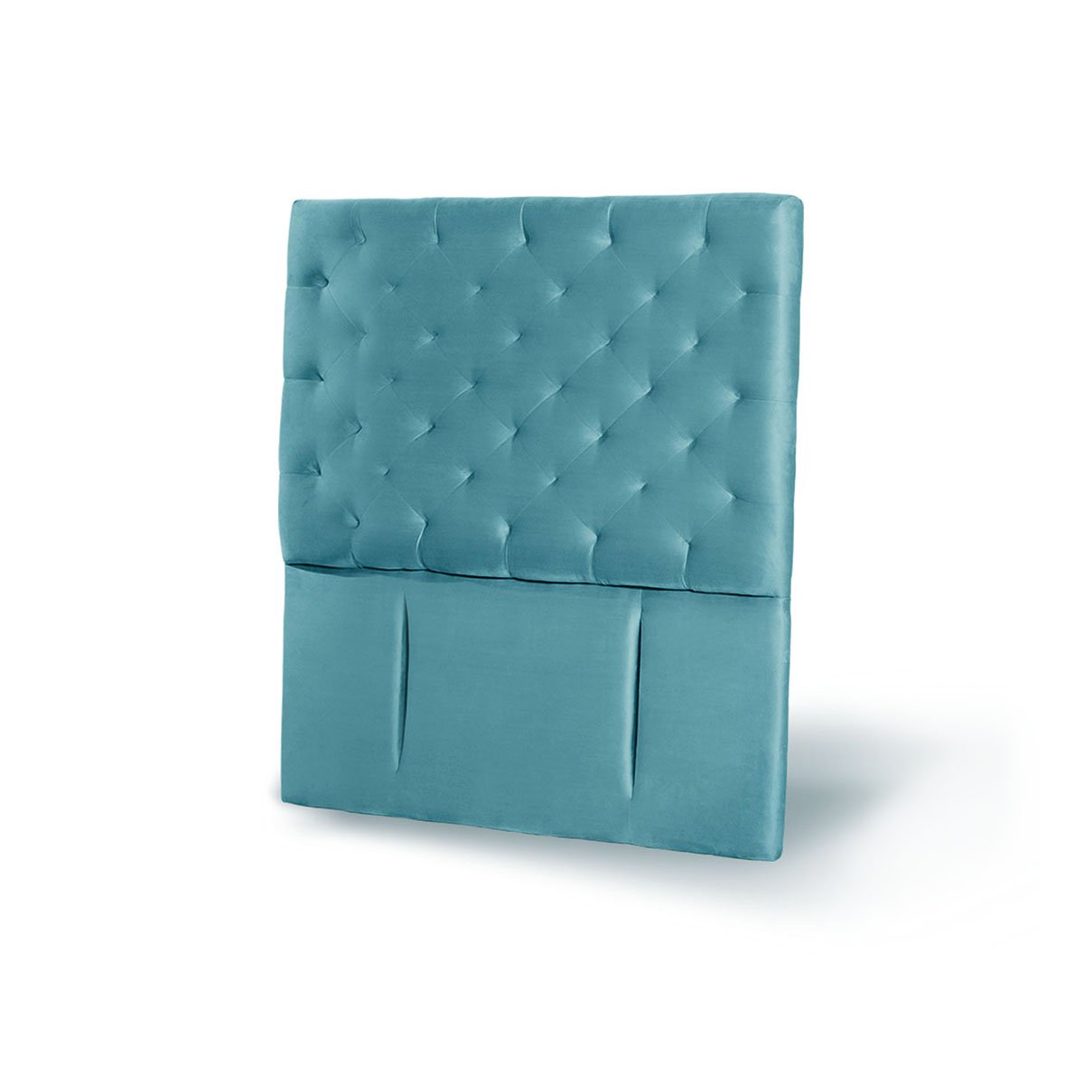 RESPALDO LATAM HOME BRESCIA 1 PLAZA MADERA TELA TURQUESA - 2