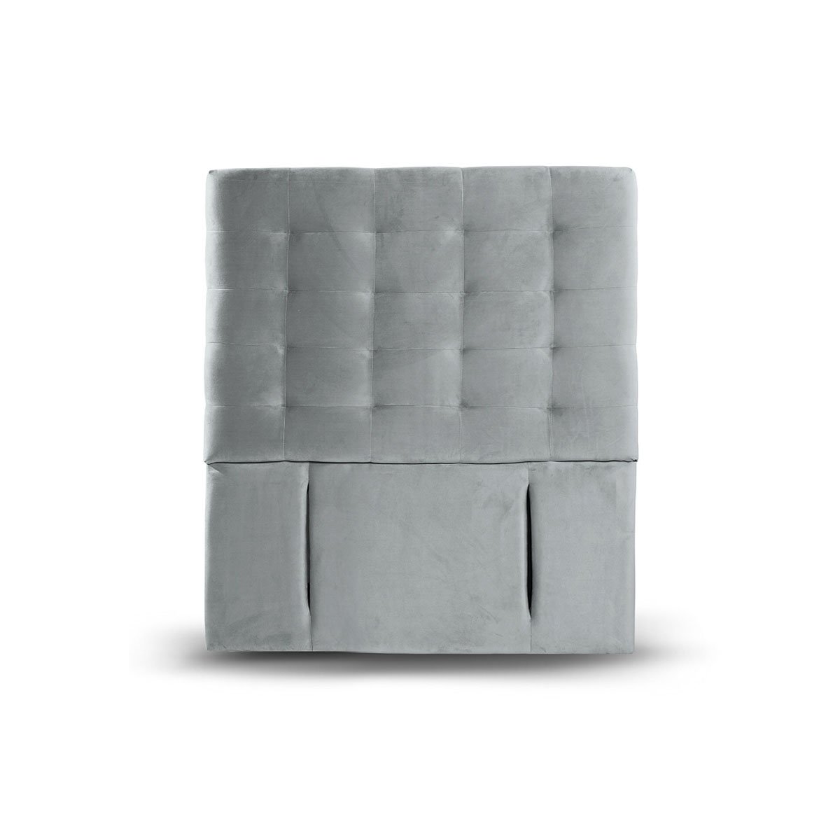 RESPALDO LATAM HOME NÁPOLES 1.5 PLAZAS MADERA TELA GRIS - 1