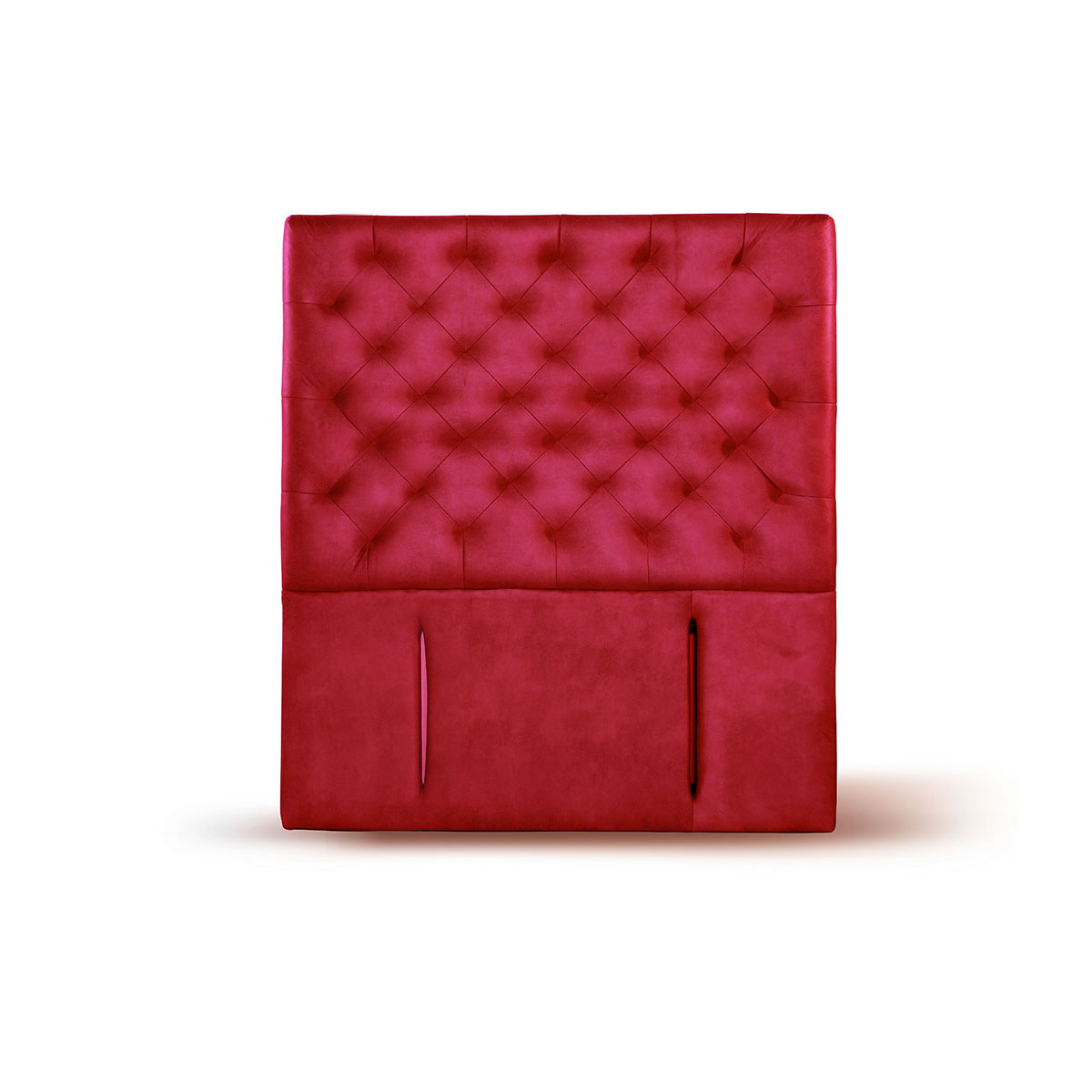 RESPALDO LATAM HOME BRESCIA 1.5 PLAZAS MADERA CUERO ROJO - 1