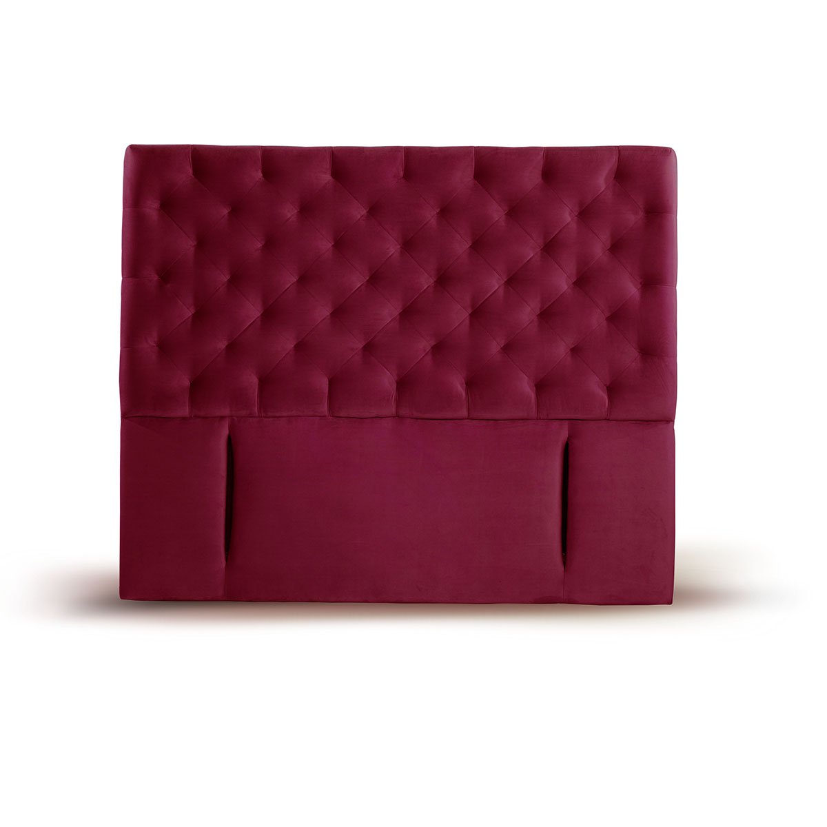 RESPALDO LATAM HOME BRESCIA 2 PLAZAS MADERA TELA BURDEO - 1