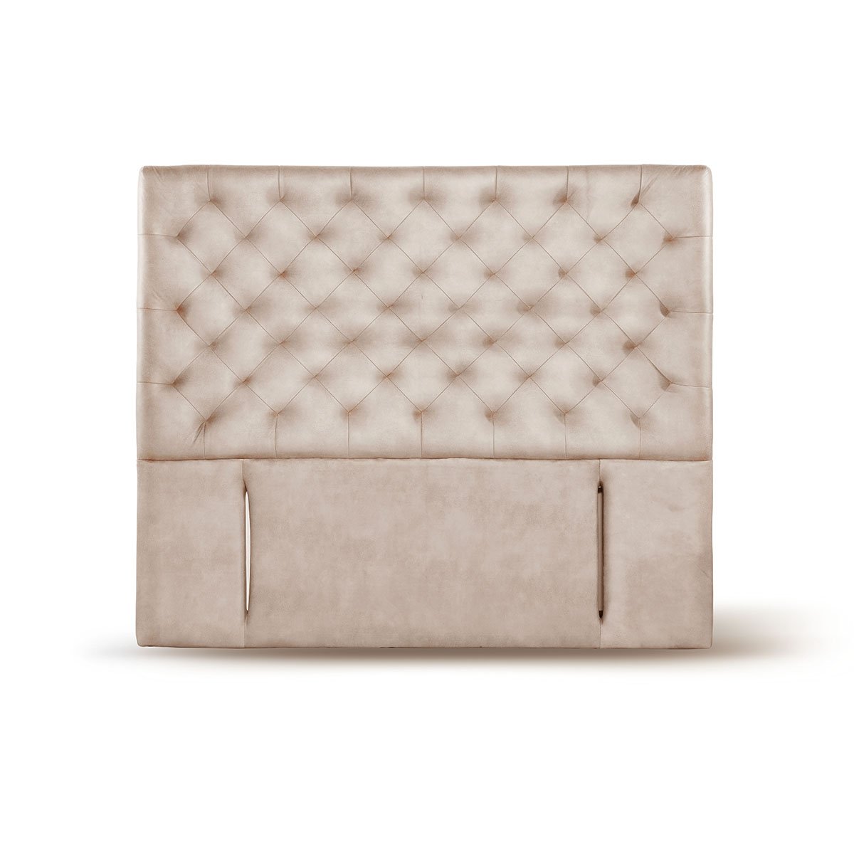 RESPALDO LATAM HOME BRESCIA 2 PLAZAS MADERA CUERO BEIGE - 1