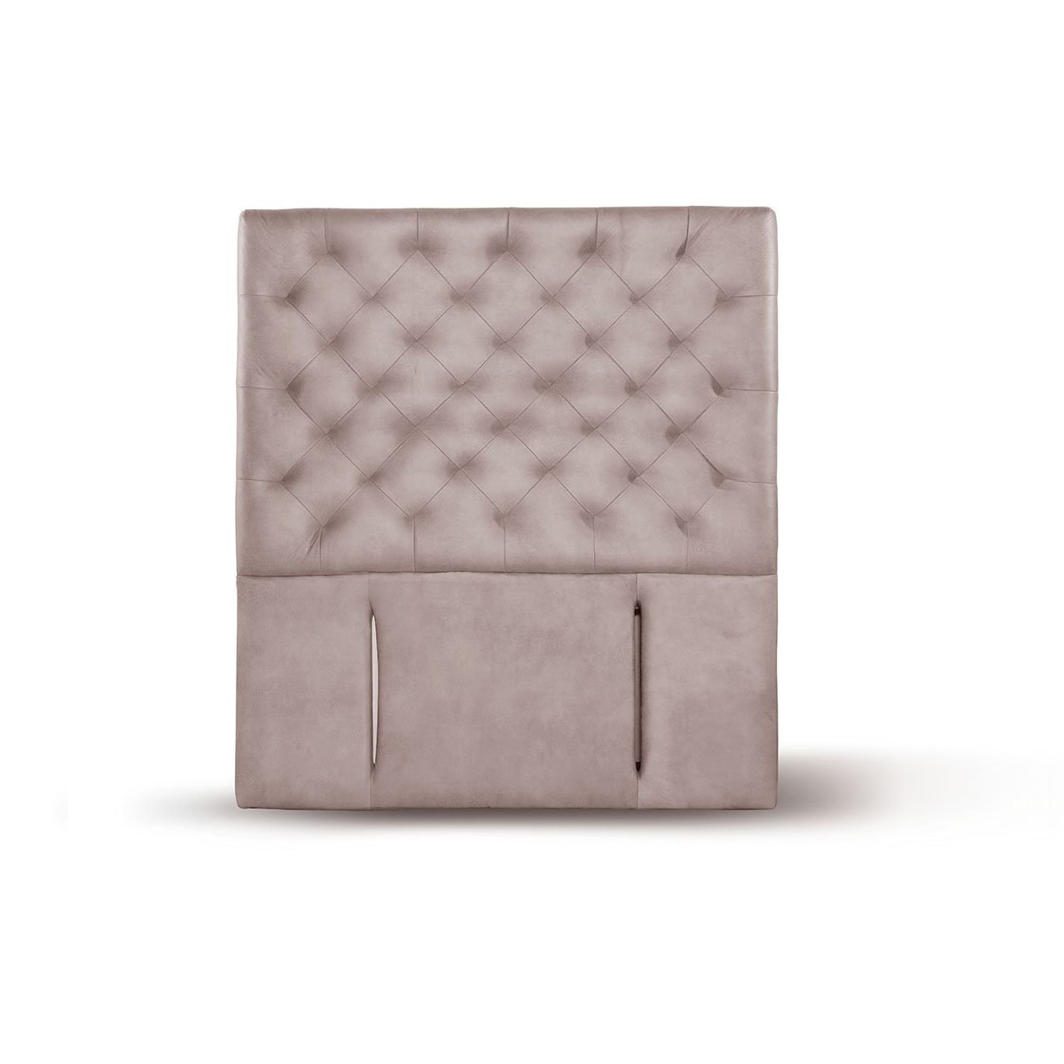 RESPALDO LATAM HOME BRESCIA 1.5 PLAZAS MADERA CUERO GRIS - 1