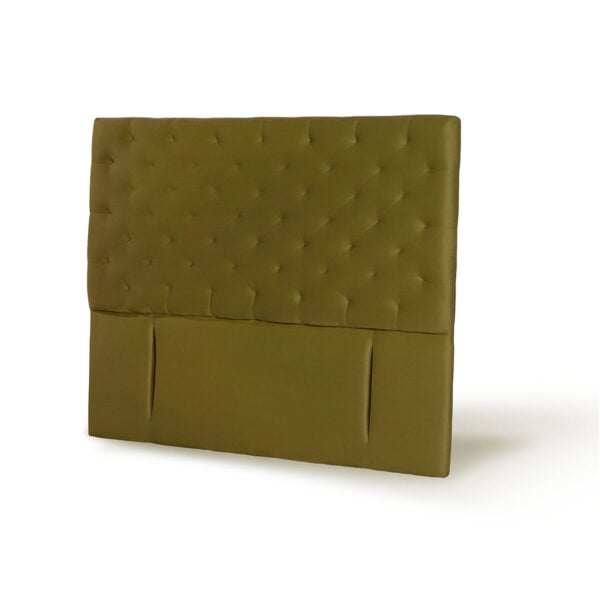 RESPALDO LATAM HOME BRESCIA KING MADERA TELA VERDE - 2