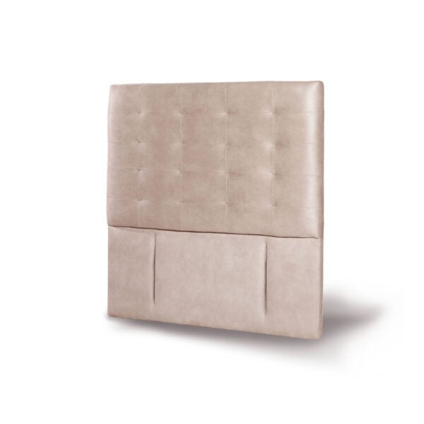 RESPALDO LATAM HOME NÁPOLES 1 PLAZA MADERA CUERO BEIGE - 2