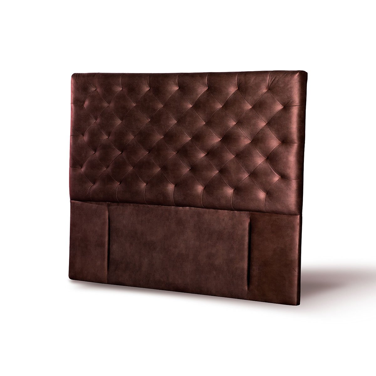 RESPALDO LATAM HOME BRESCIA 2 PLAZAS MADERA CUERO CAFÉ MORO - 2