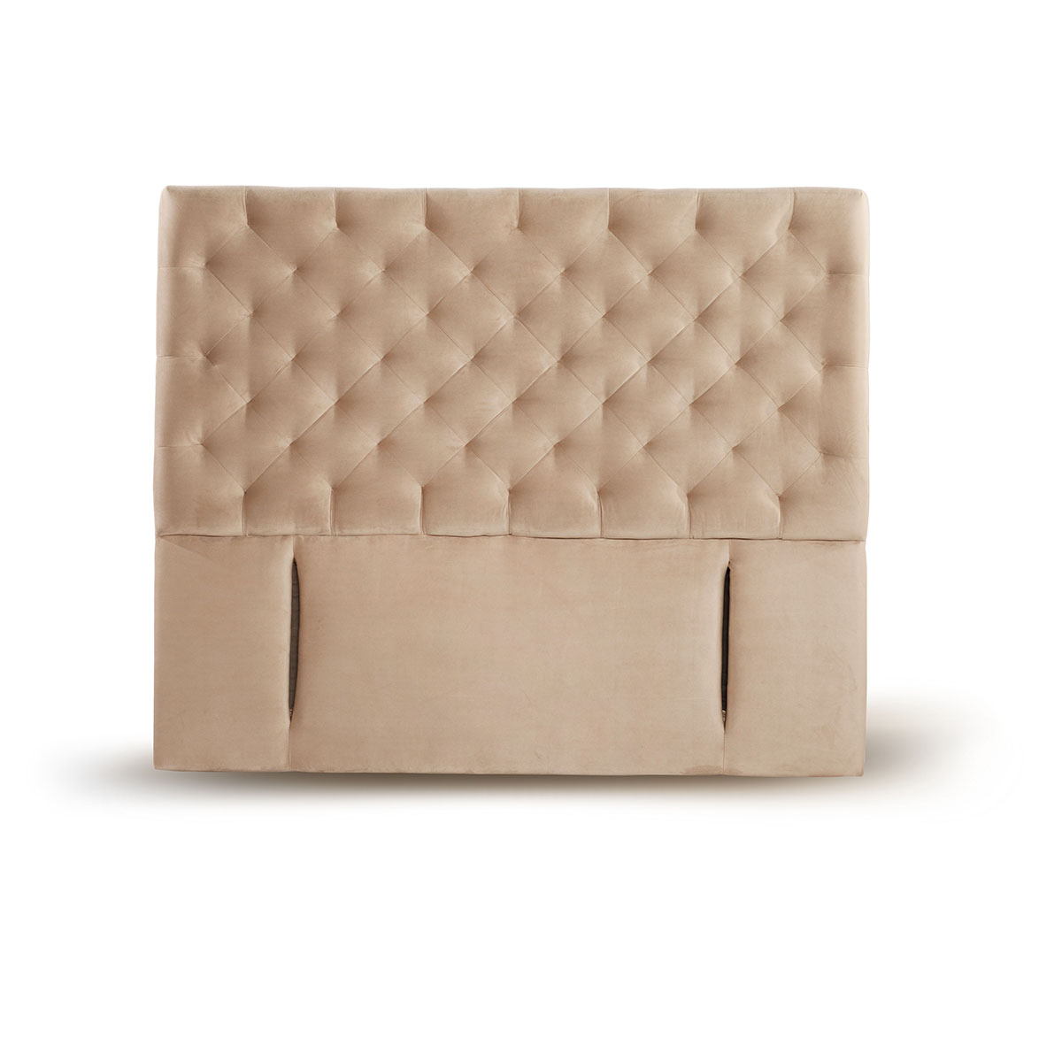 RESPALDO LATAM HOME BRESCIA KING MADERA TELA BEIGE - 1