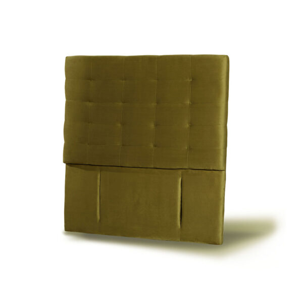 RESPALDO LATAM HOME NÁPOLES 1 PLAZA MADERA TELA VERDE - 2