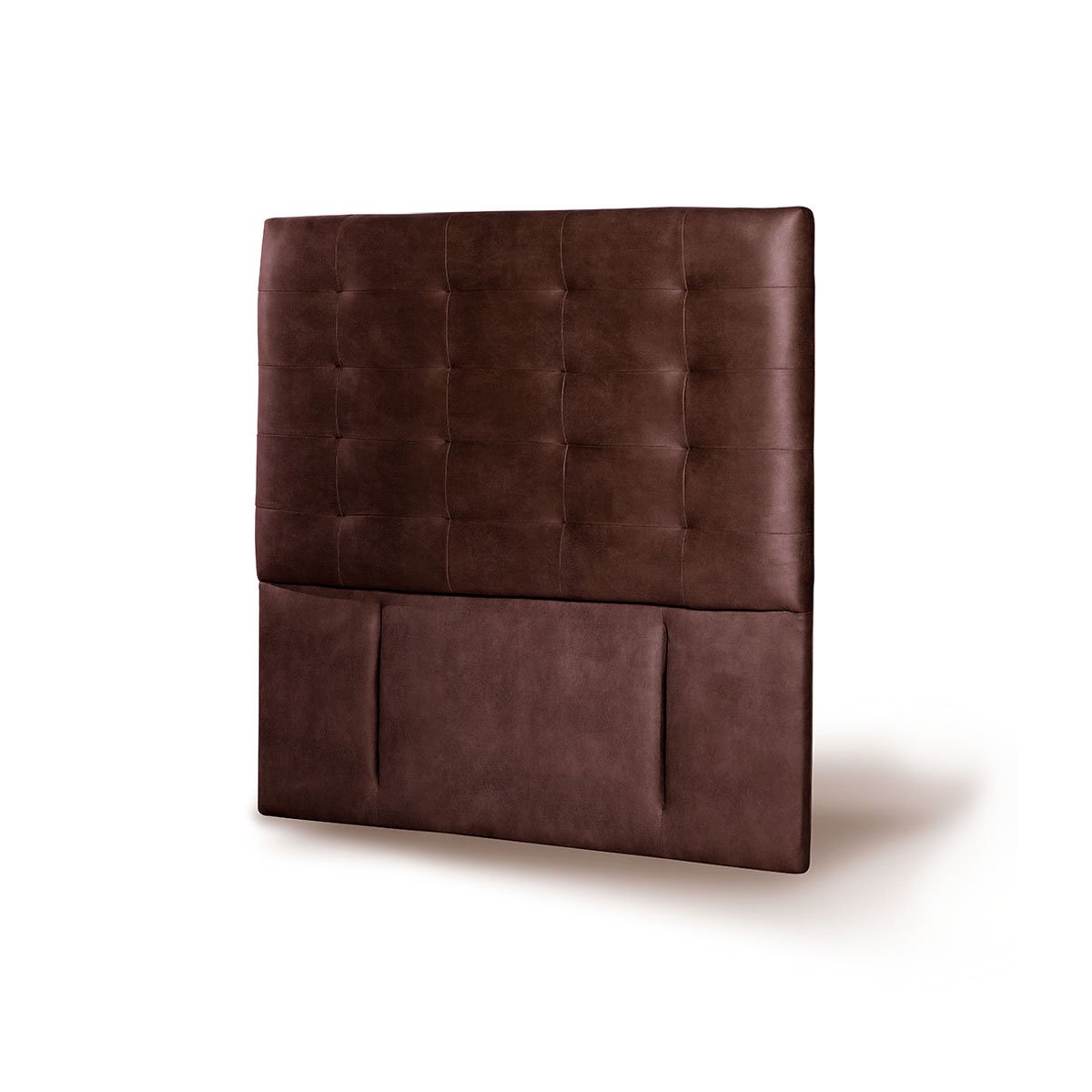 RESPALDO LATAM HOME NÁPOLES 1.5 PLAZAS MADERA CUERO CAFÉ MORO - 2