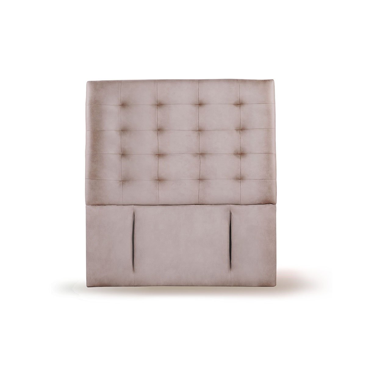 RESPALDO LATAM HOME NÁPOLES 1 PLAZA MADERA CUERO GRIS - 1
