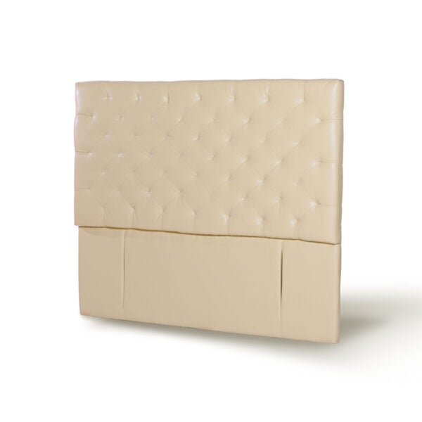 RESPALDO LATAM HOME BRESCIA KING MADERA PU BEIGE - 2