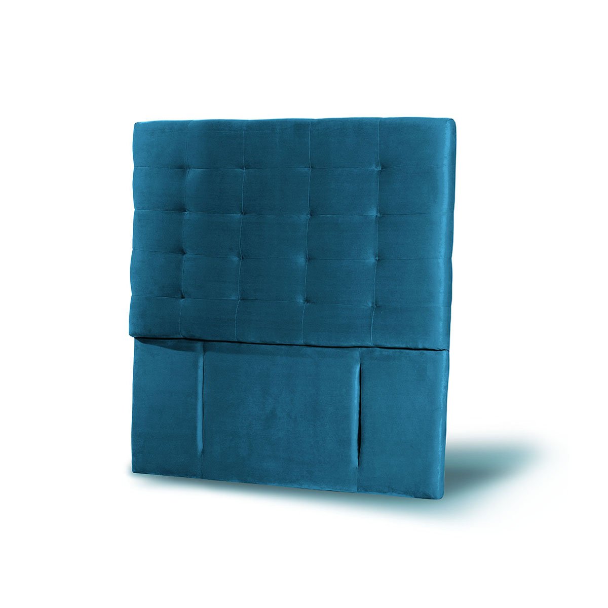 RESPALDO LATAM HOME NÁPOLES 1 PLAZA MADERA TELA AZUL - 2