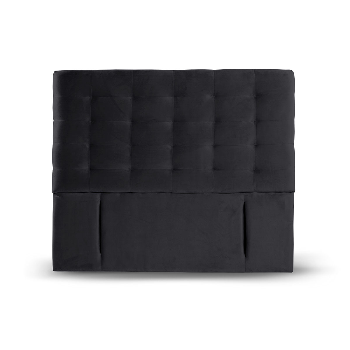 RESPALDO LATAM HOME NÁPOLES 2 PLAZAS MADERA TELA NEGRO - 2