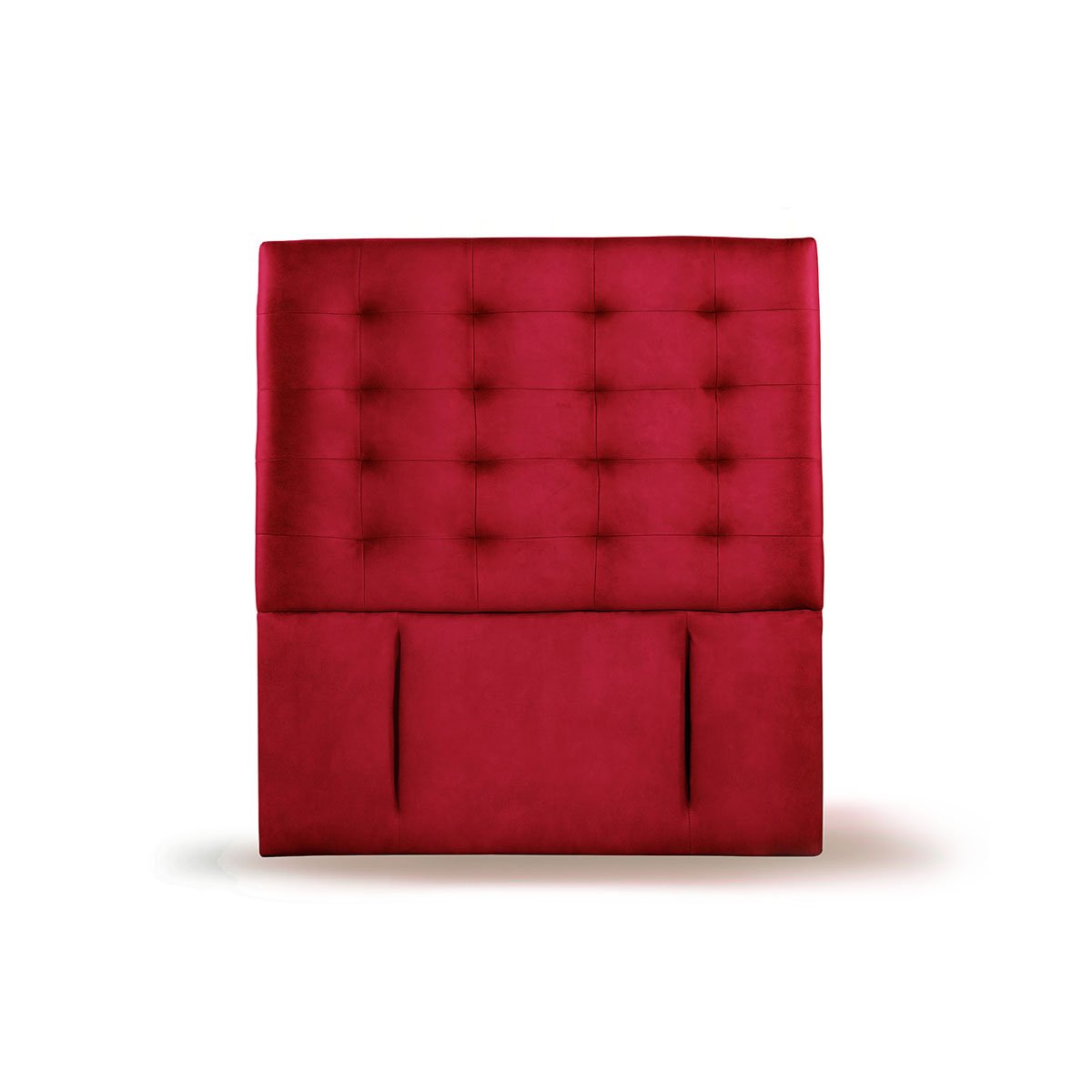 RESPALDO LATAM HOME NÁPOLES 1 PLAZA MADERA CUERO ROJO - 1