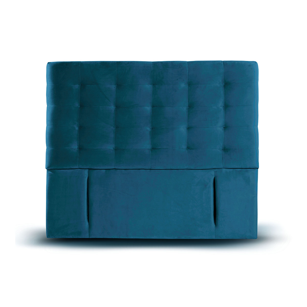 RESPALDO LATAM HOME NÁPOLES 2 PLAZAS MADERA TELA AZUL - 1