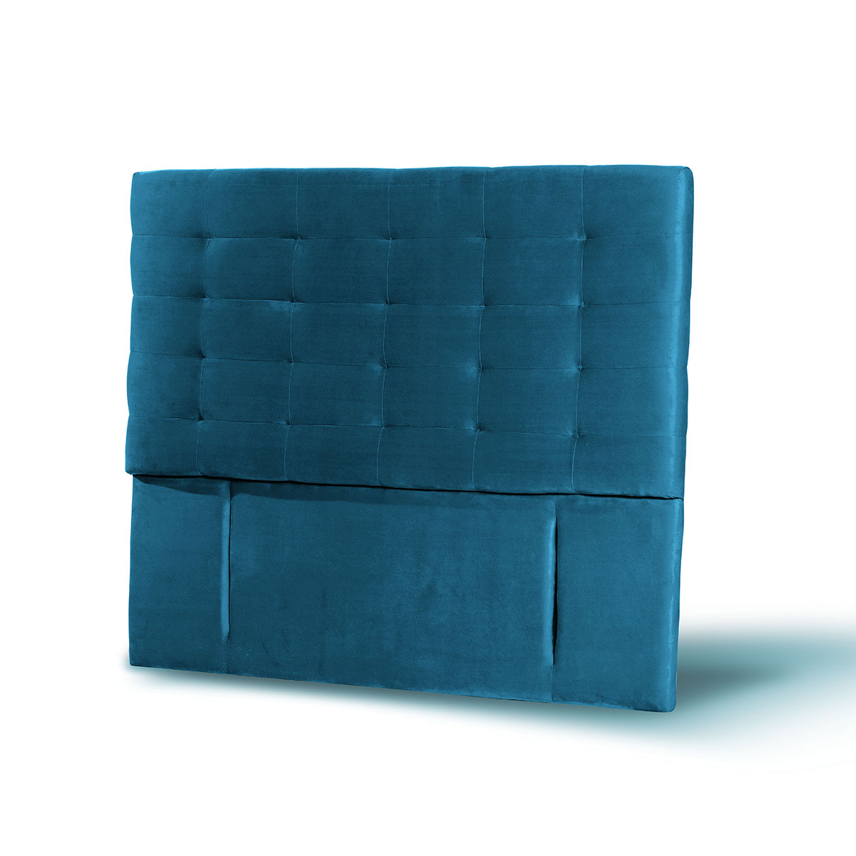 RESPALDO LATAM HOME NÁPOLES 2 PLAZAS MADERA TELA AZUL - 2
