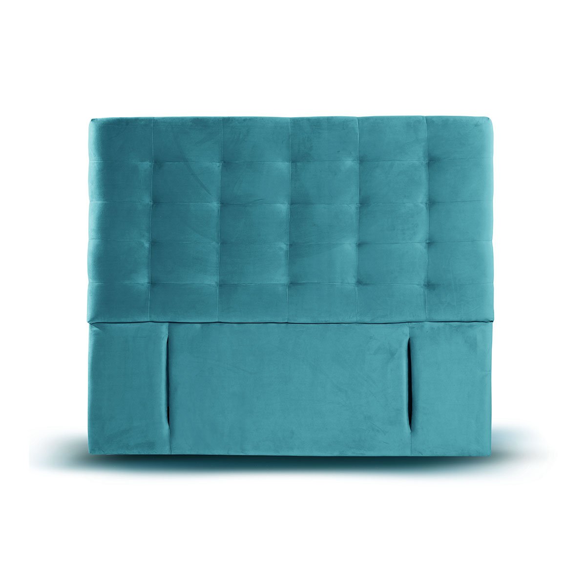 RESPALDO LATAM HOME NÁPOLES KING MADERA TELA TURQUESA - 1