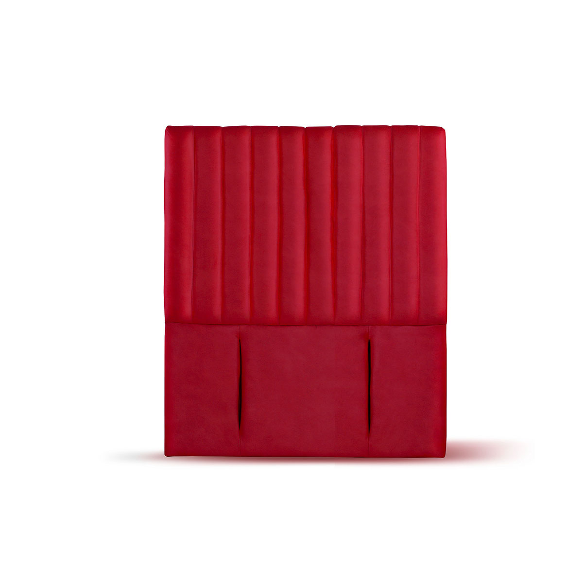 RESPALDO LATAM HOME SORRENTO 1 PLAZA MADERA CUERO ROJO - 2
