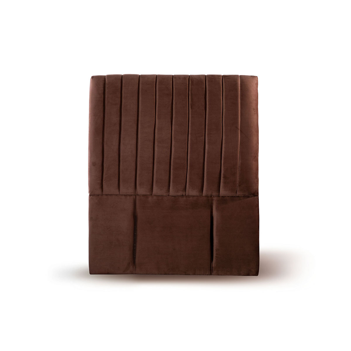 RESPALDO LATAM HOME SORRENTO 1.5 PLAZAS MADERA TELA CHOCOLATE - 1