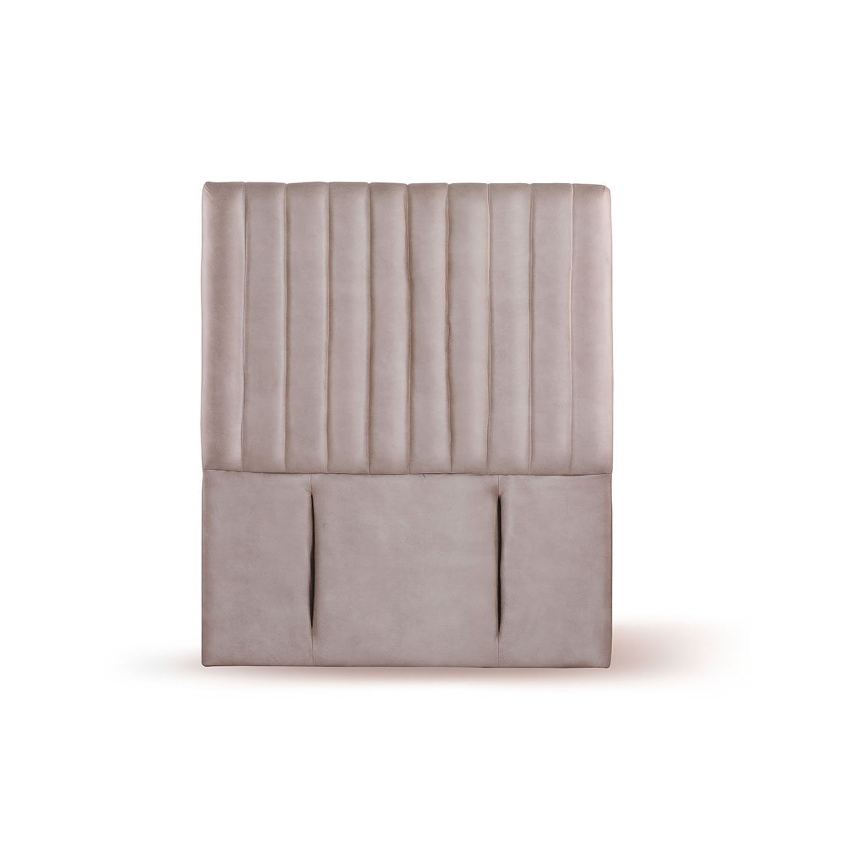 RESPALDO LATAM HOME SORRENTO 1.5 PLAZAS MADERA CUERO GRIS - 1