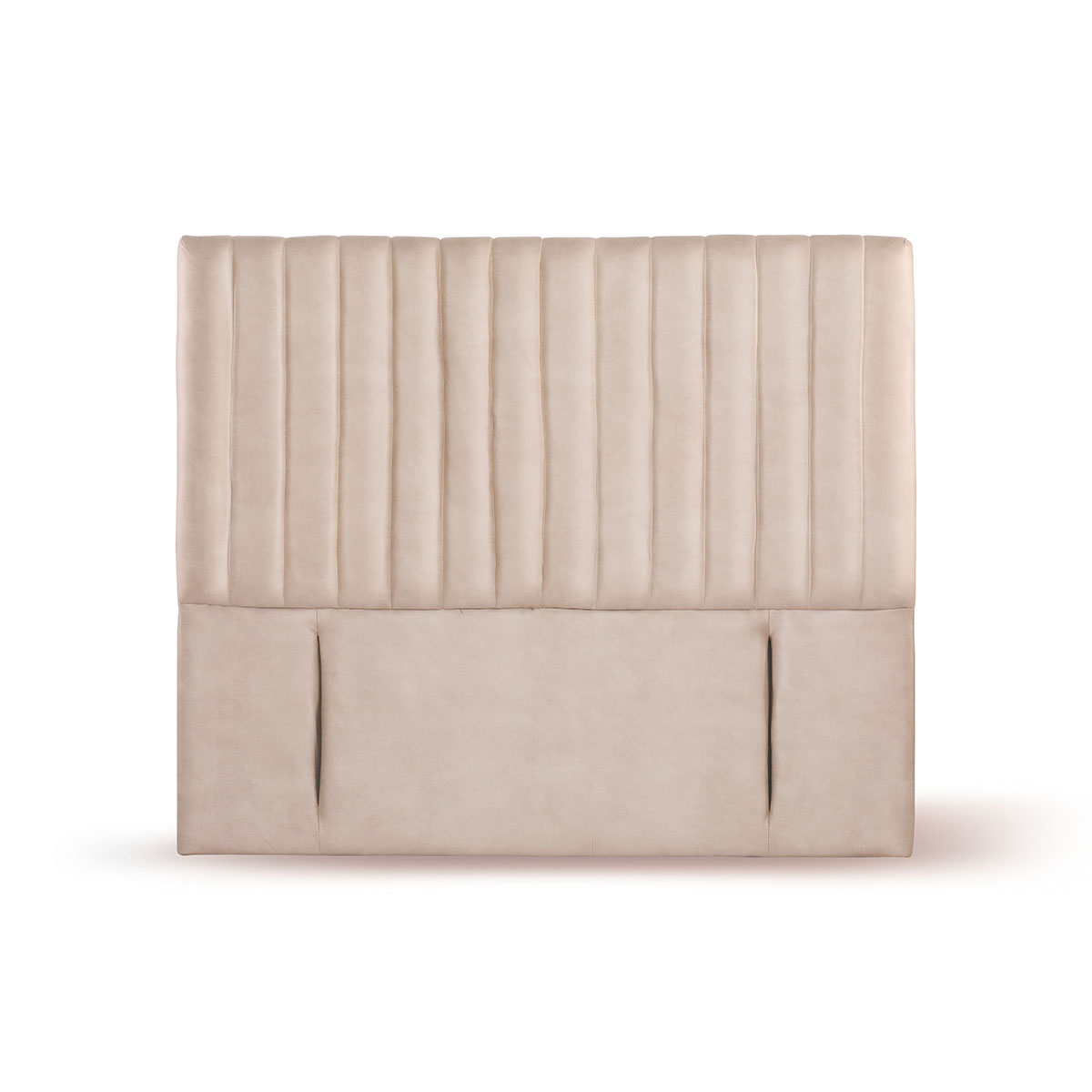 RESPALDO LATAM HOME SORRENTO 2 PLAZAS MADERA CUERO BEIGE - 1