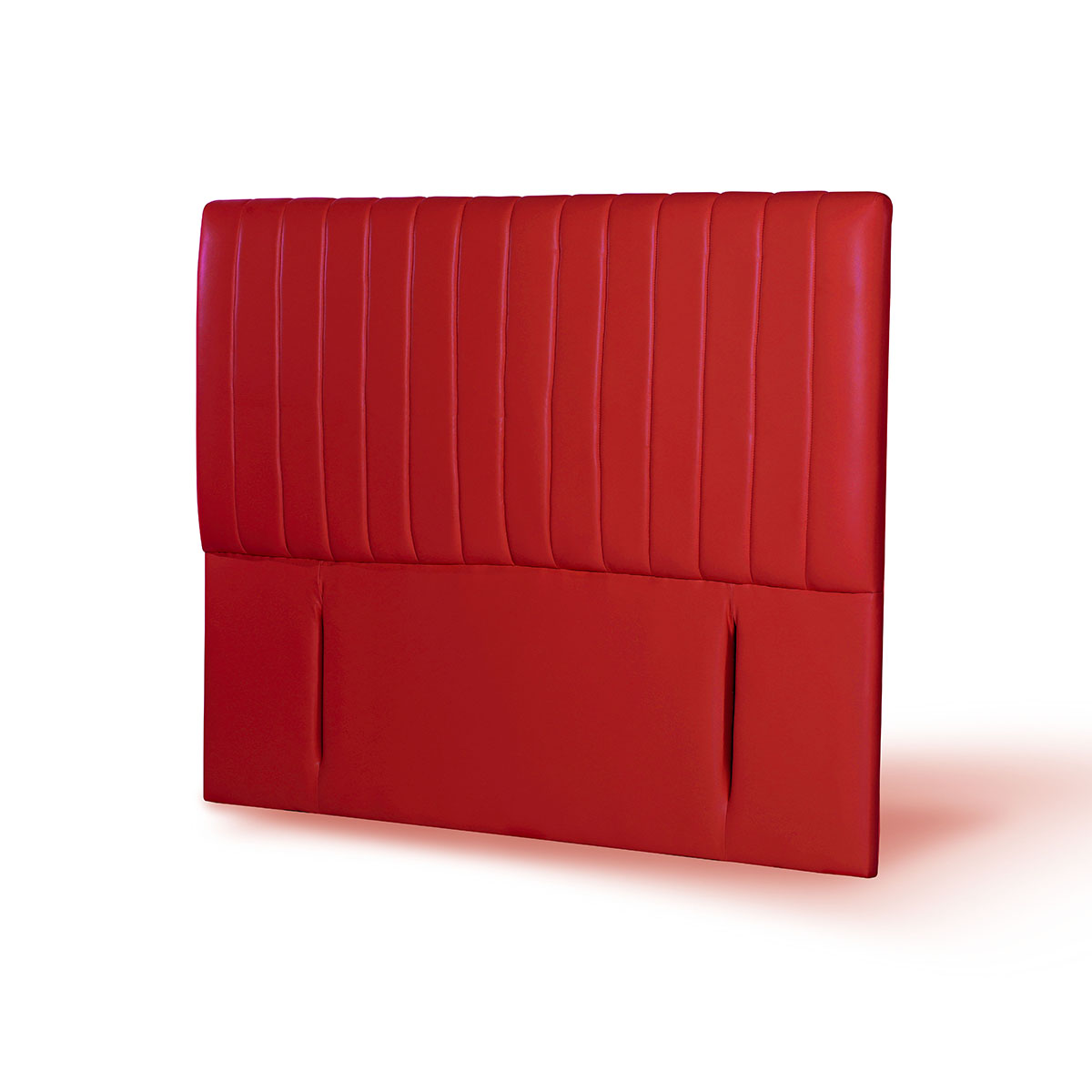RESPALDO LATAM HOME SORRENTO KING MADERA PU ROJO - 2