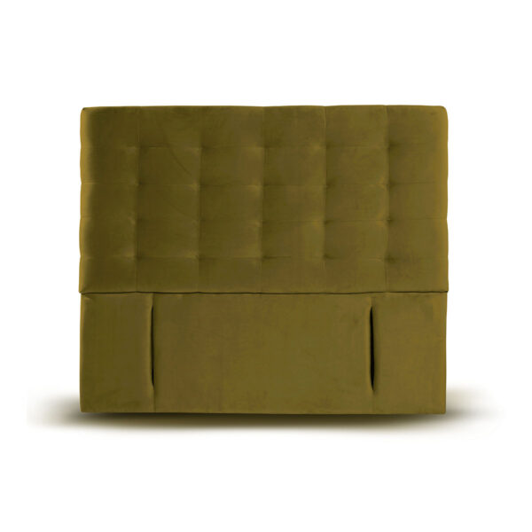 RESPALDO LATAM HOME NÁPOLES KING MADERA TELA VERDE - 1