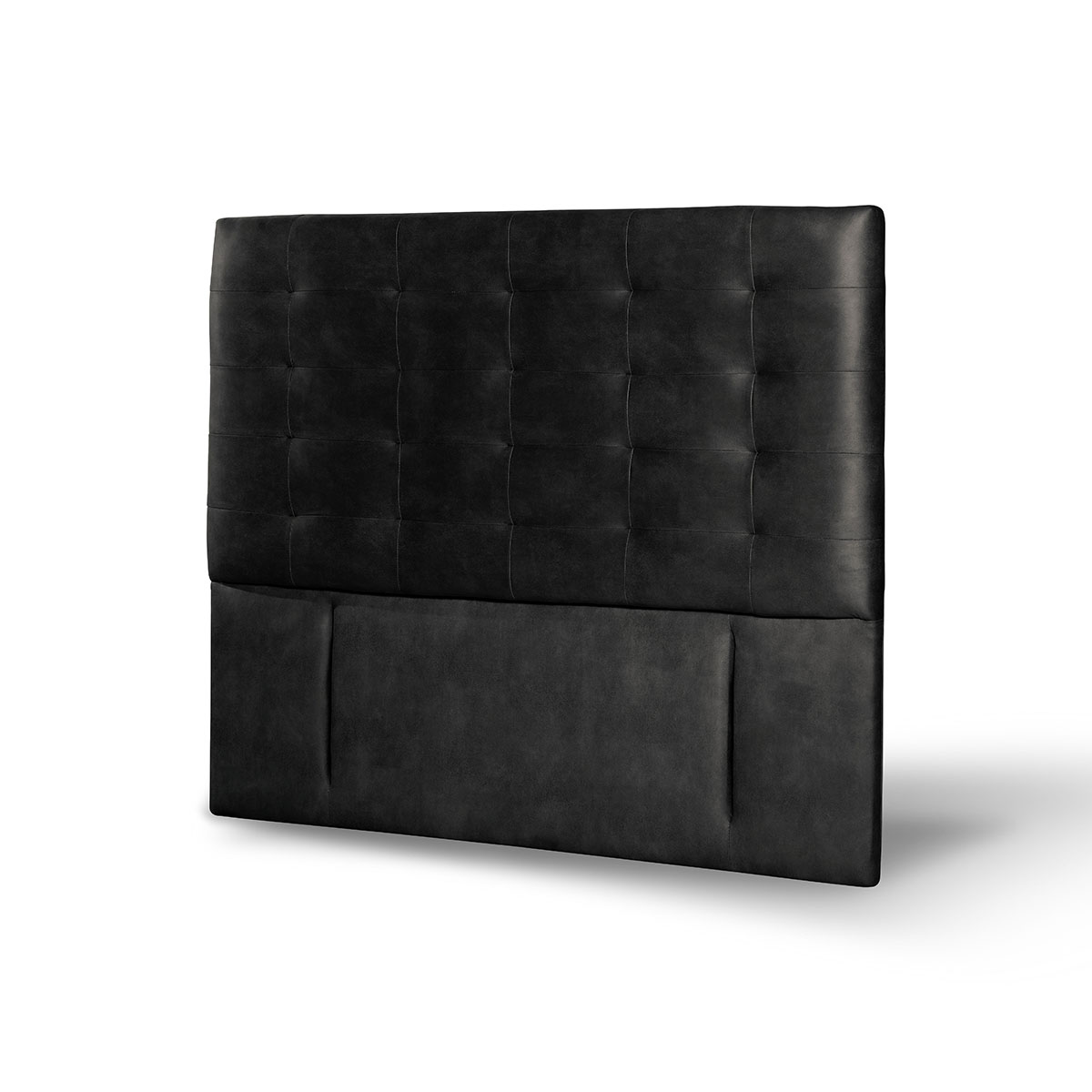 RESPALDO LATAM HOME NÁPOLES KING MADERA CUERO NEGRO - 2