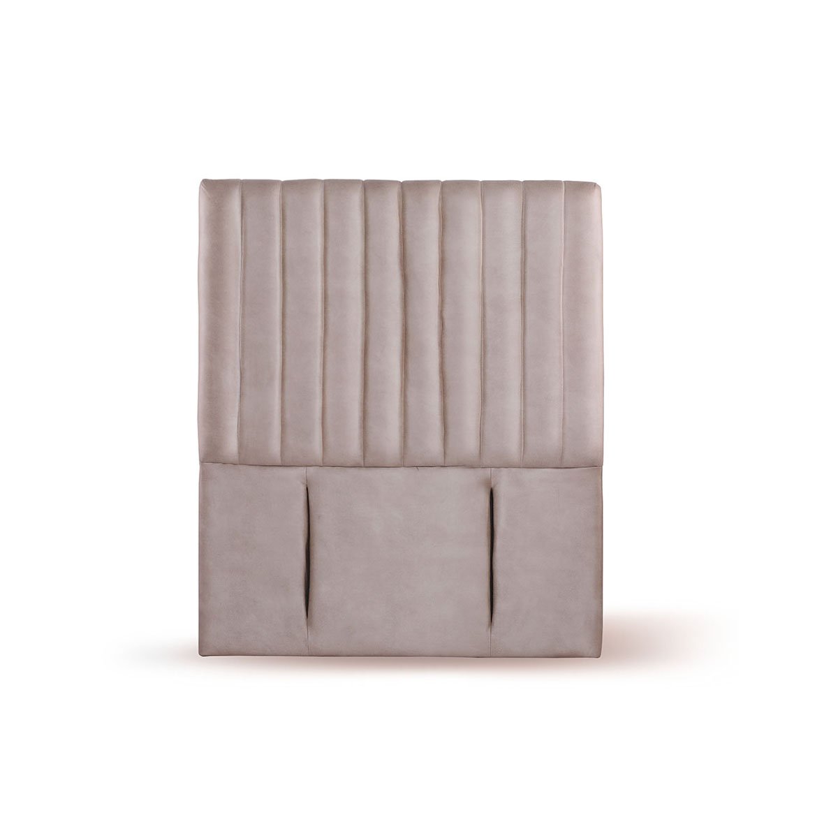 RESPALDO LATAM HOME SORRENTO 1 PLAZA MADERA CUERO GRIS - 1