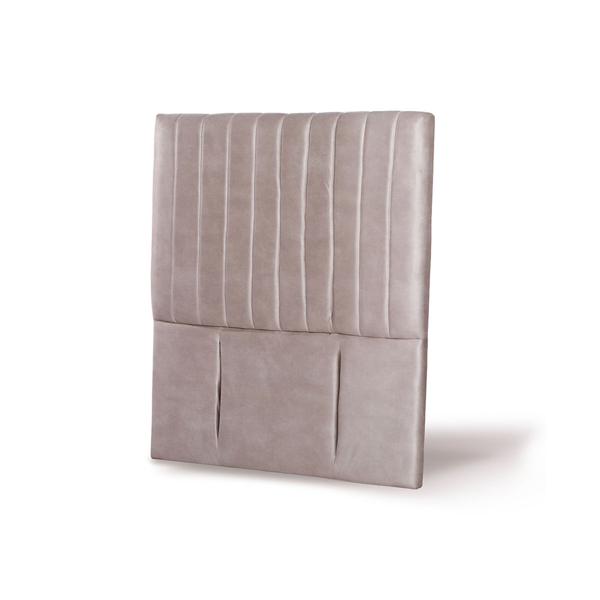 RESPALDO LATAM HOME SORRENTO 1 PLAZA MADERA CUERO GRIS - 2