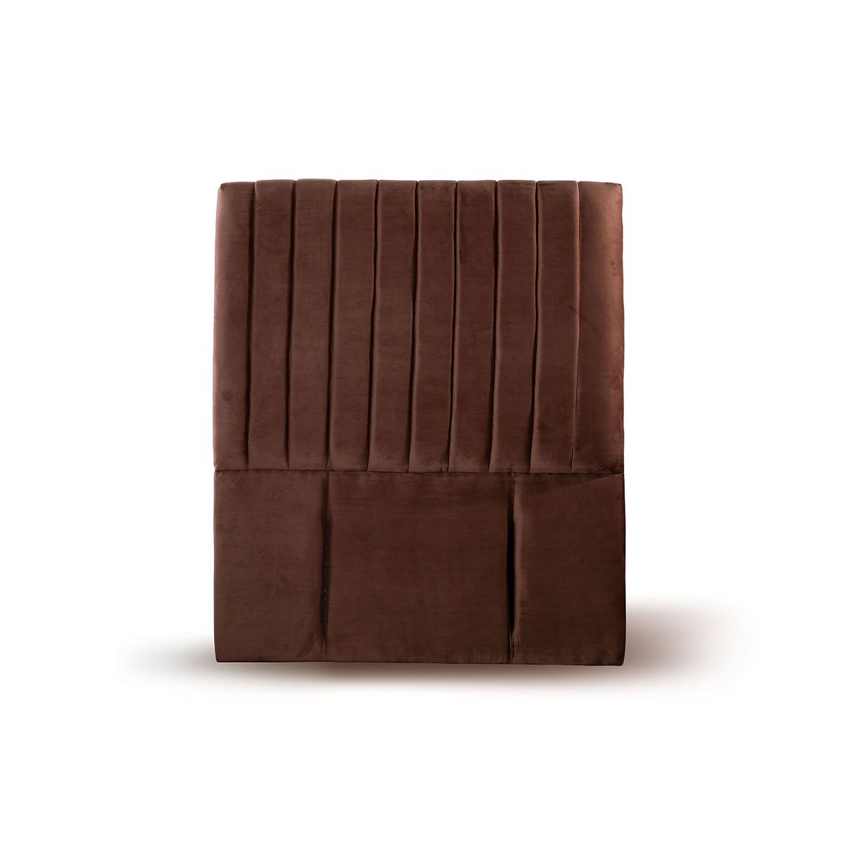 RESPALDO LATAM HOME SORRENTO 1 PLAZA MADERA TELA CHOCOLATE - 1