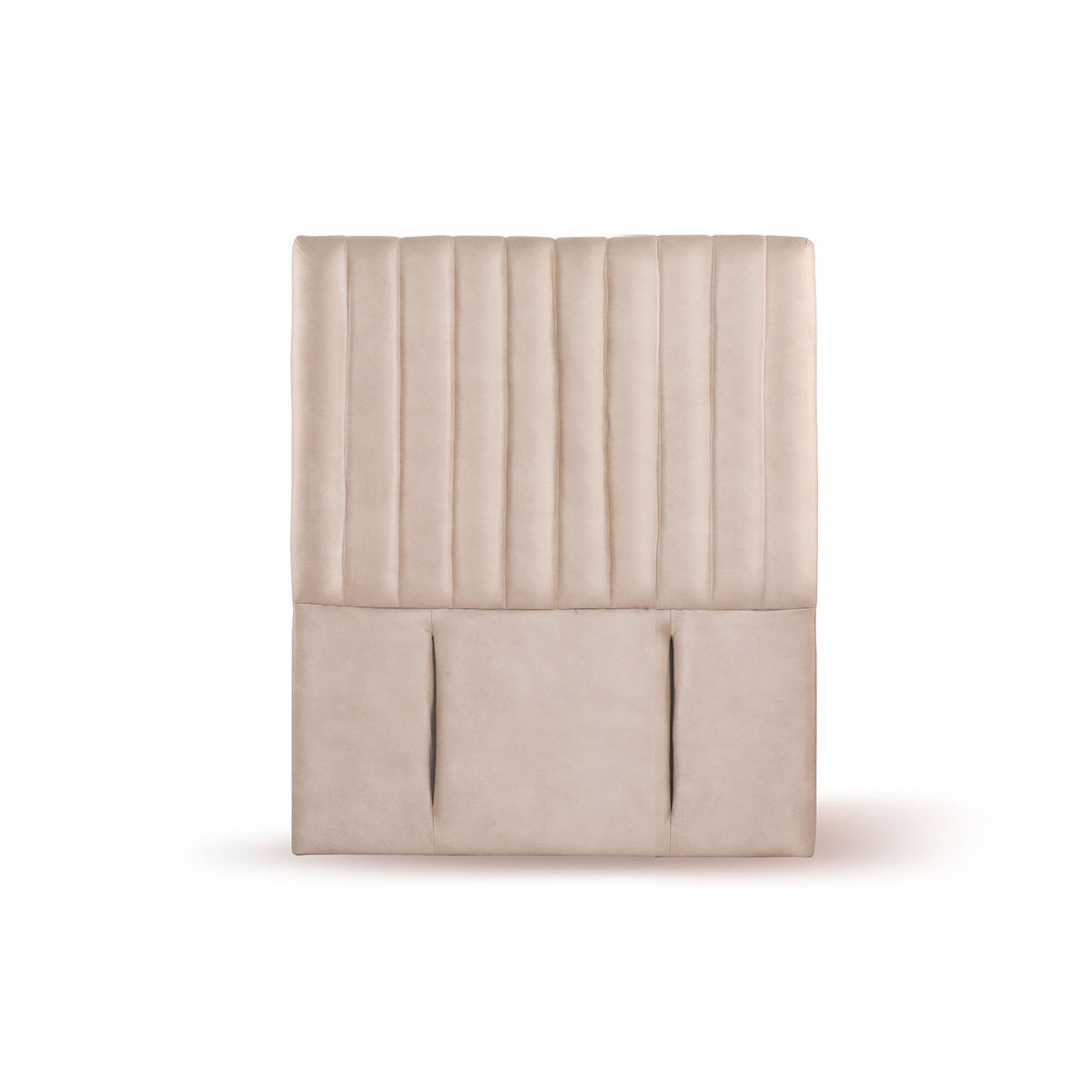 RESPALDO LATAM HOME SORRENTO 1.5 PLAZAS MADERA CUERO BEIGE - 1