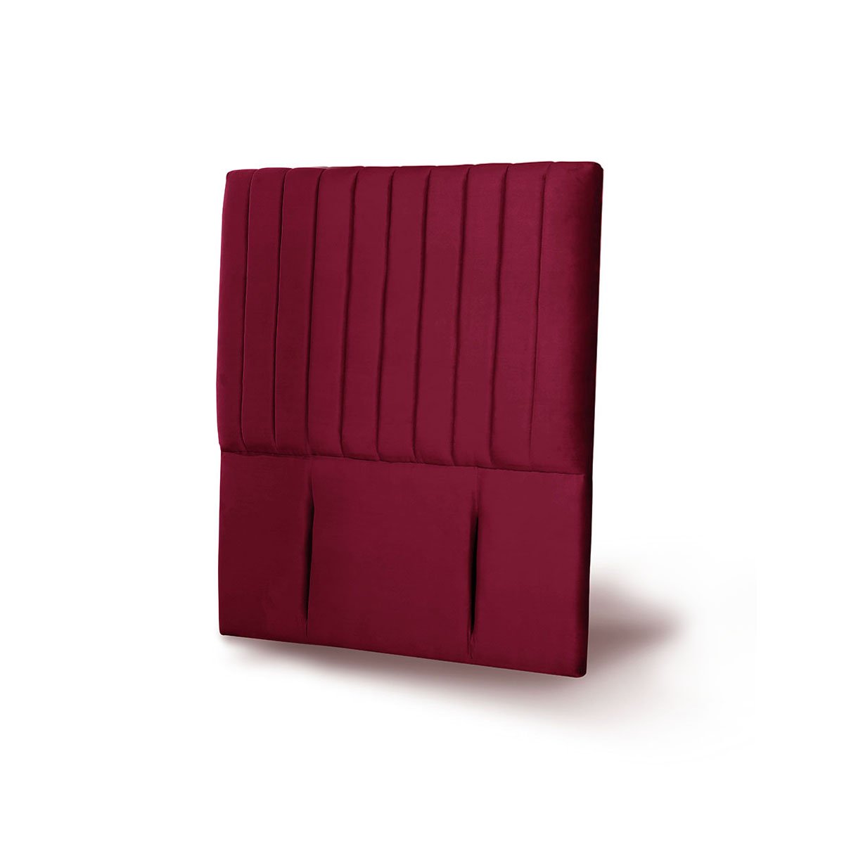 RESPALDO LATAM HOME SORRENTO 1.5 PLAZAS MADERA TELA BURDEO - 2