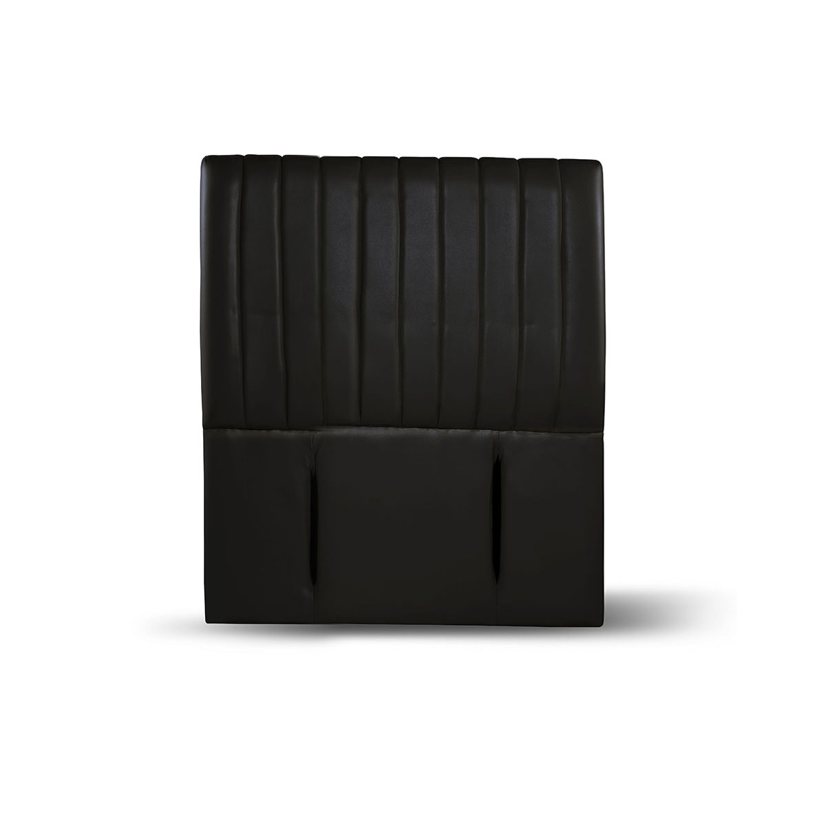 RESPALDO LATAM HOME SORRENTO 1.5 PLAZAS MADERA PU NEGRO - 1