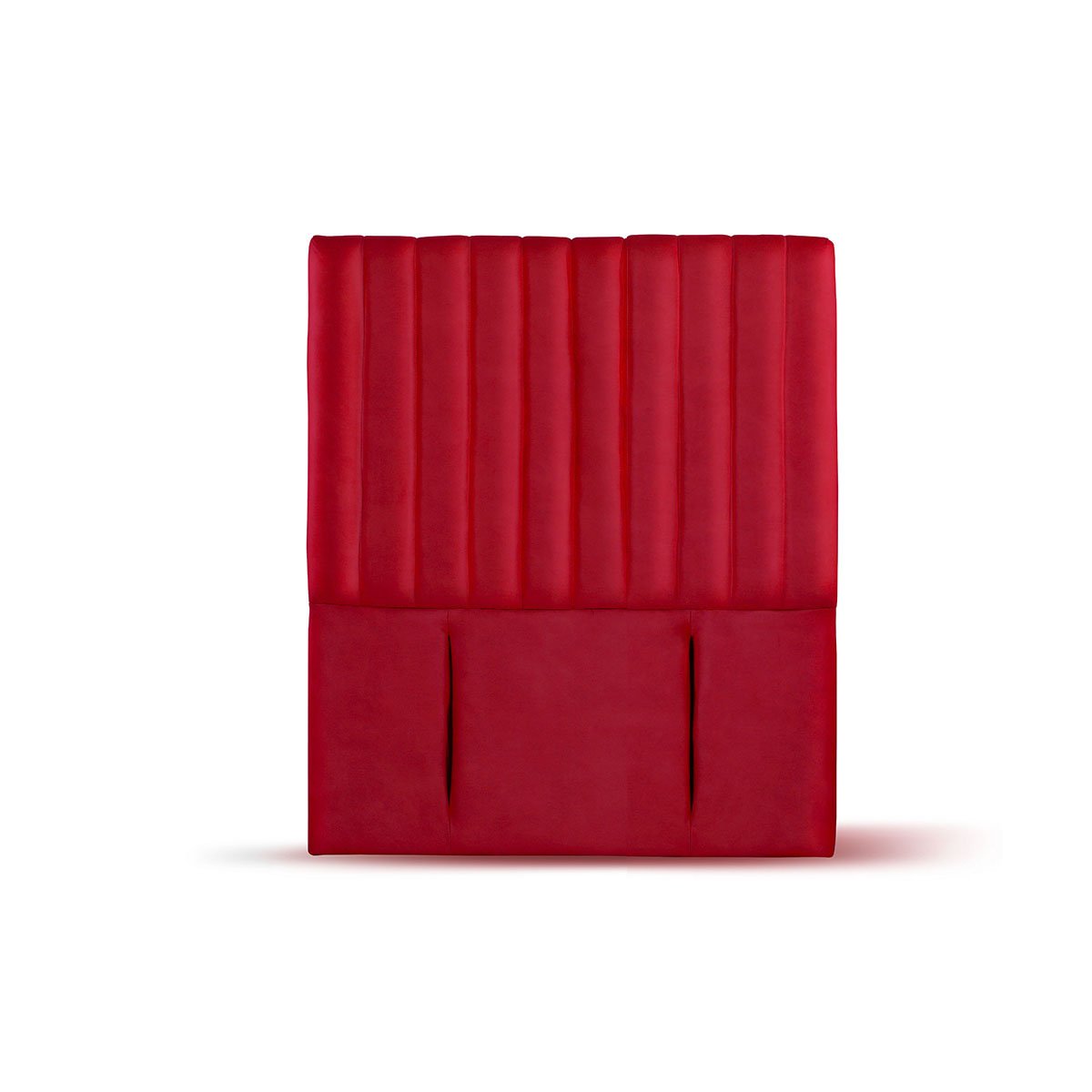 RESPALDO LATAM HOME SORRENTO 1.5 PLAZAS MADERA CUERO ROJO - 2
