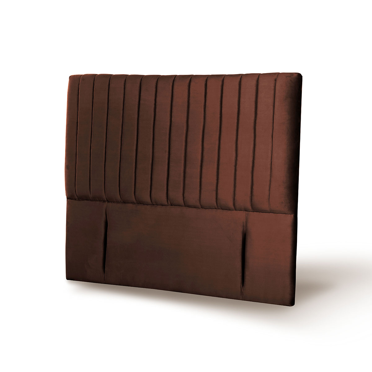 RESPALDO LATAM HOME SORRENTO 2 PLAZAS MADERA TELA CHOCOLATE - 2