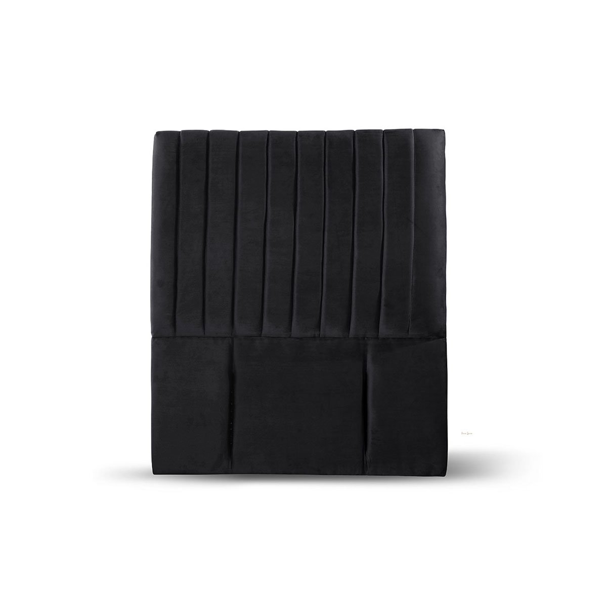 RESPALDO LATAM HOME SORRENTO 1.5 PLAZAS MADERA TELA NEGRO - 1