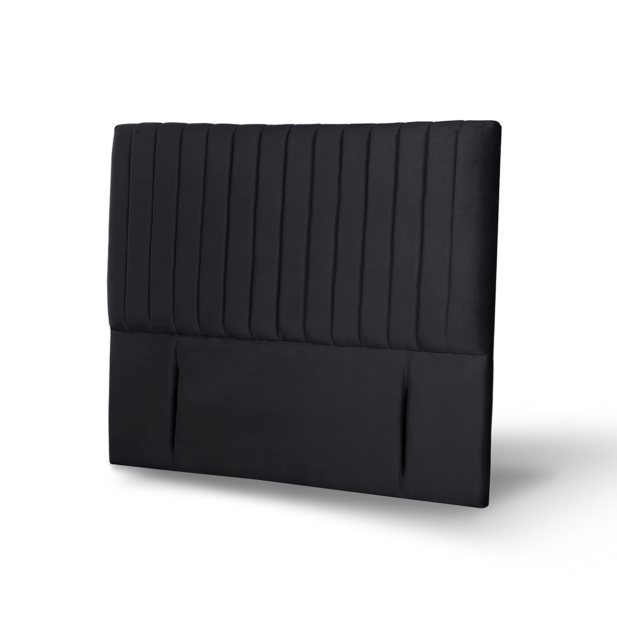 RESPALDO LATAM HOME SORRENTO 2 PLAZAS MADERA TELA NEGRO - 2
