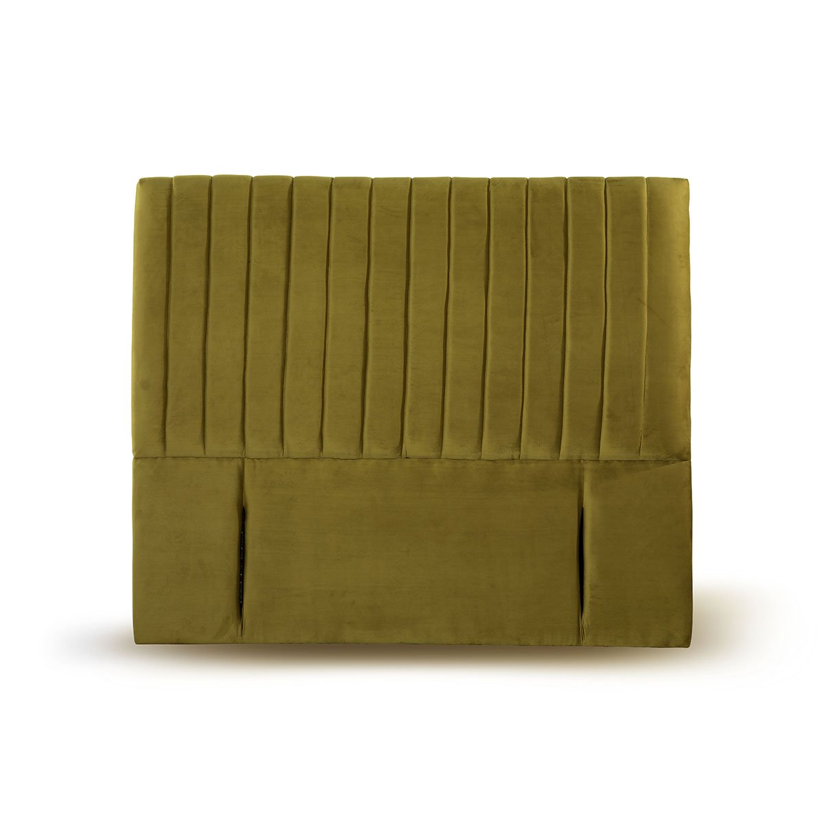 RESPALDO LATAM HOME SORRENTO KING MADERA TELA VERDE - 1