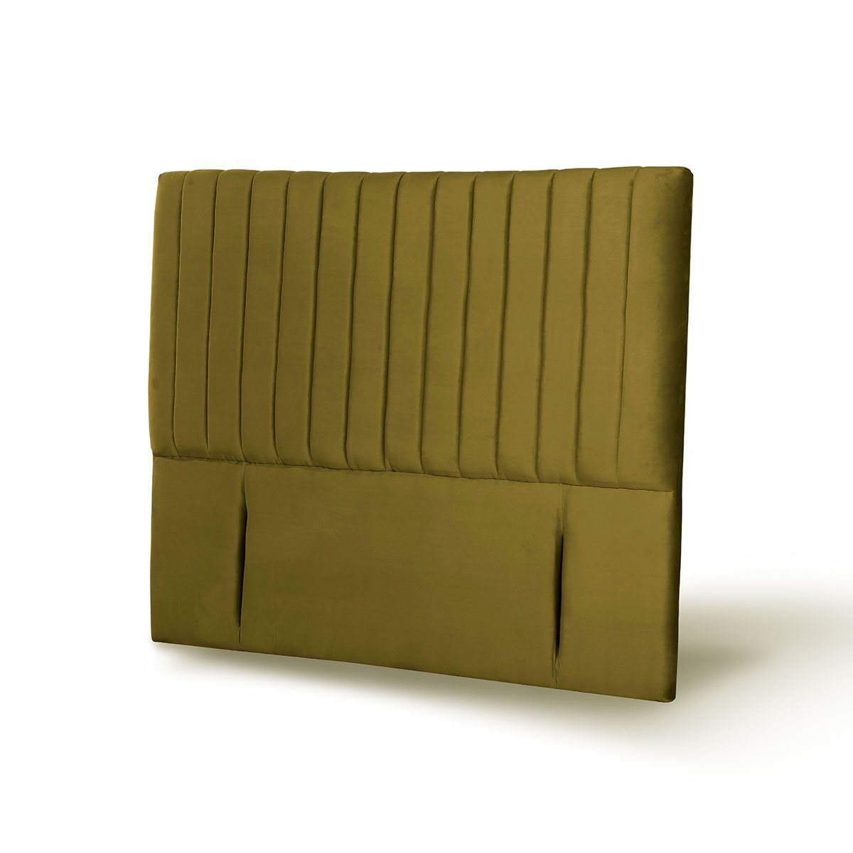 RESPALDO LATAM HOME SORRENTO KING MADERA TELA VERDE - 2