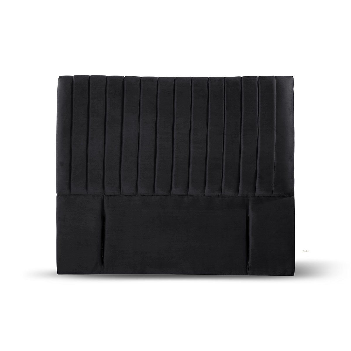 RESPALDO LATAM HOME SORRENTO KING MADERA TELA NEGRO - 1