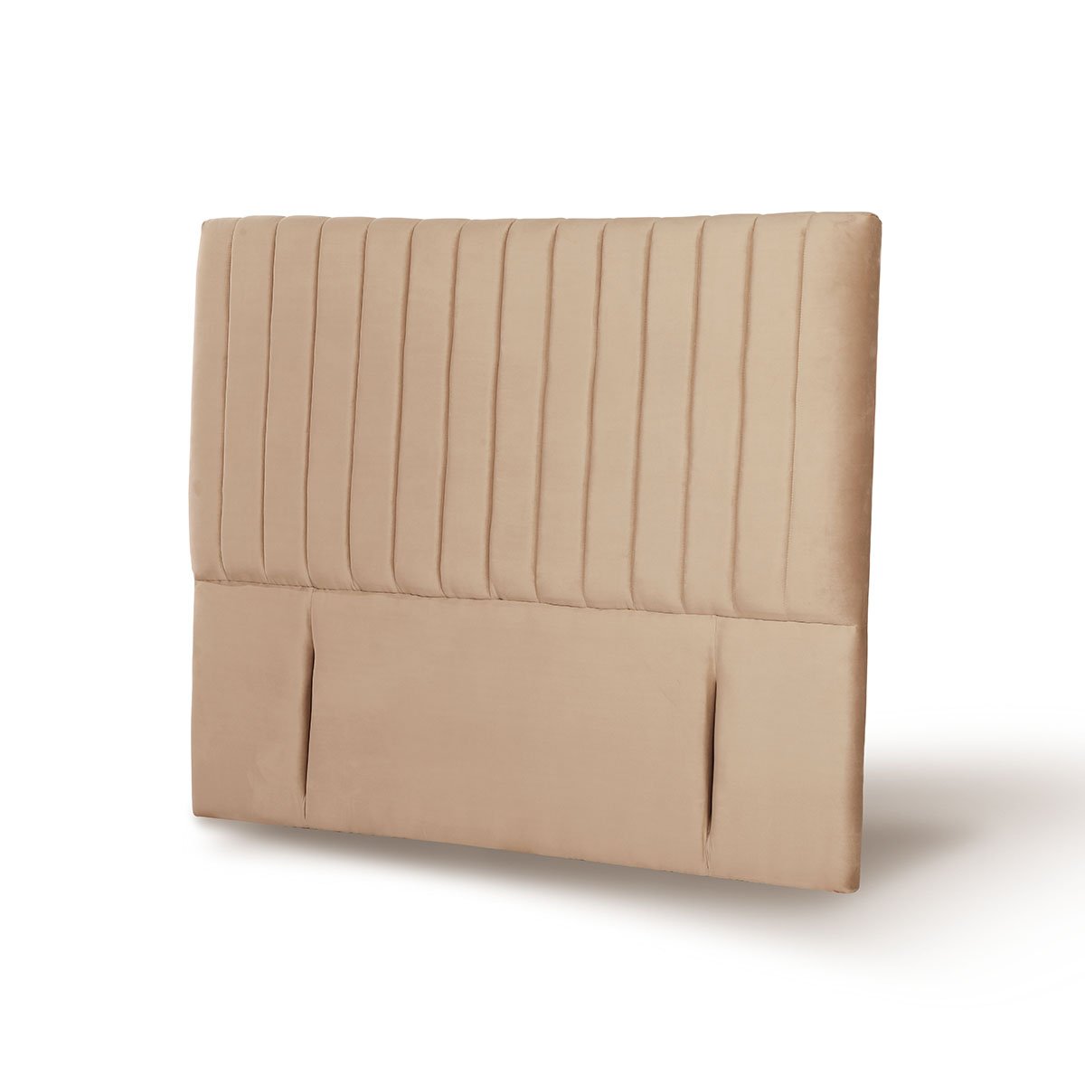 RESPALDO LATAM HOME SORRENTO KING MADERA TELA BEIGE - 2