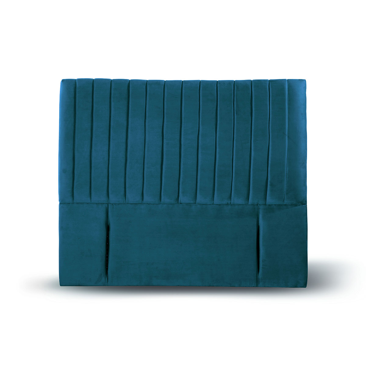 RESPALDO LATAM HOME SORRENTO KING MADERA TELA AZUL - 1
