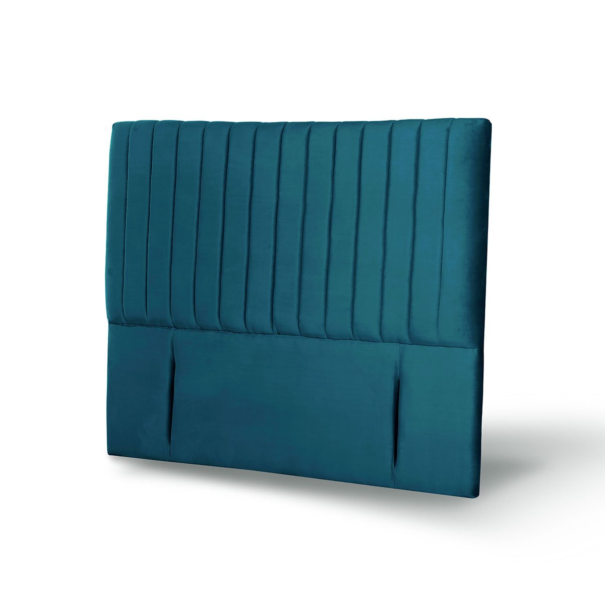 RESPALDO LATAM HOME SORRENTO KING MADERA TELA AZUL - 2