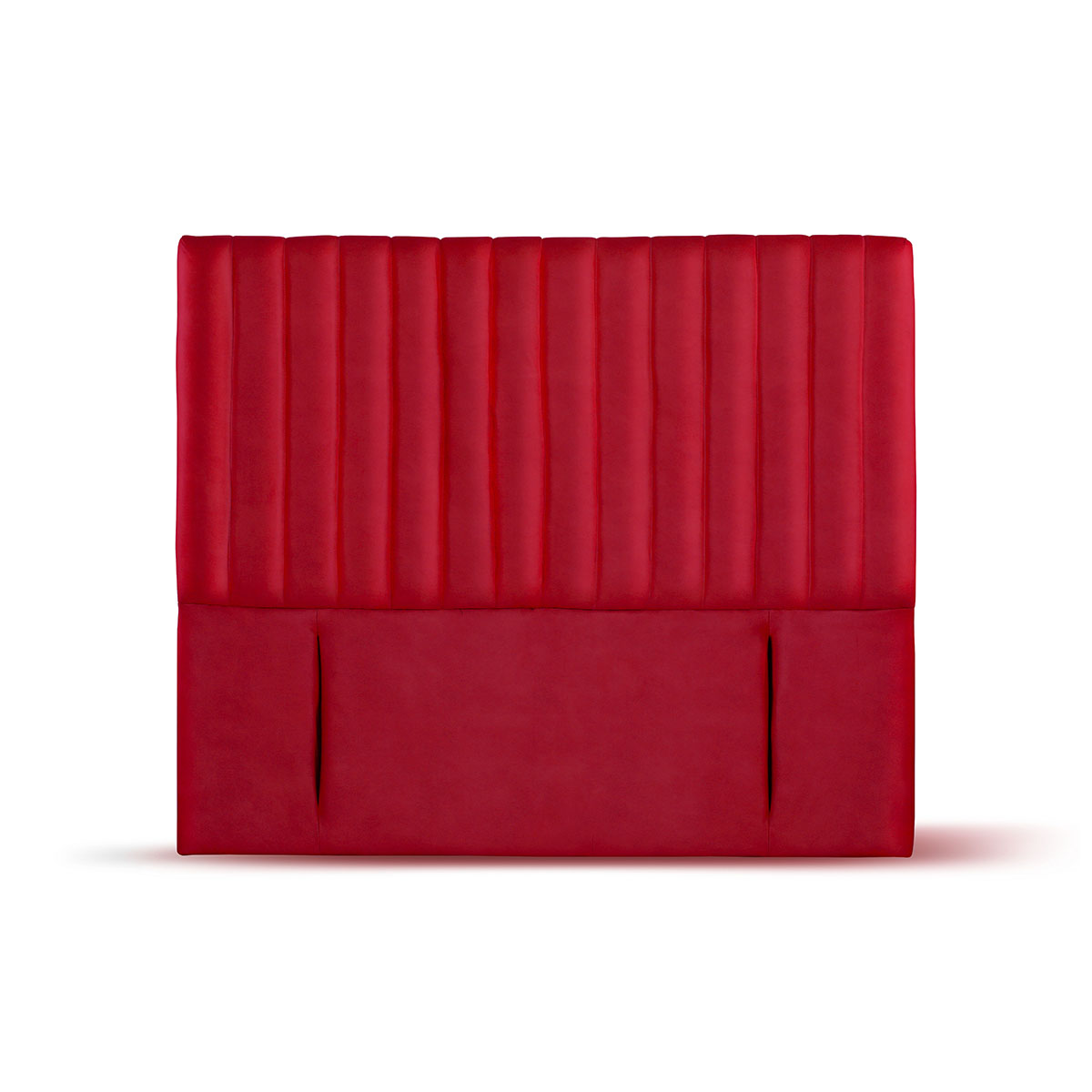 RESPALDO LATAM HOME SORRENTO KING MADERA CUERO ROJO - 1