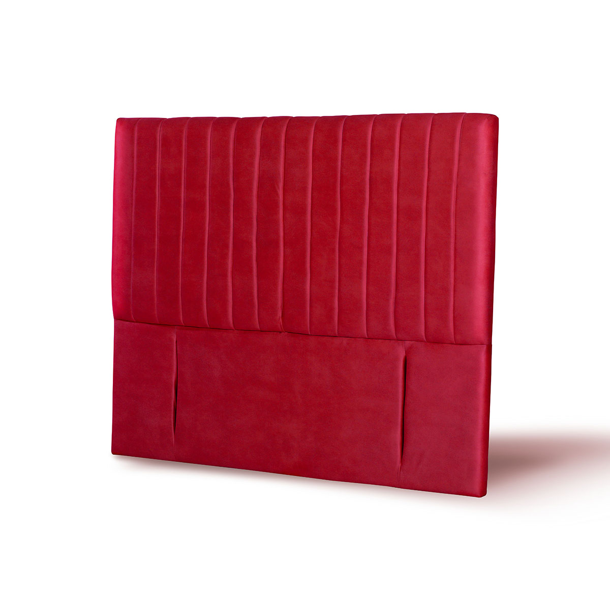 RESPALDO LATAM HOME SORRENTO KING MADERA CUERO ROJO - 2