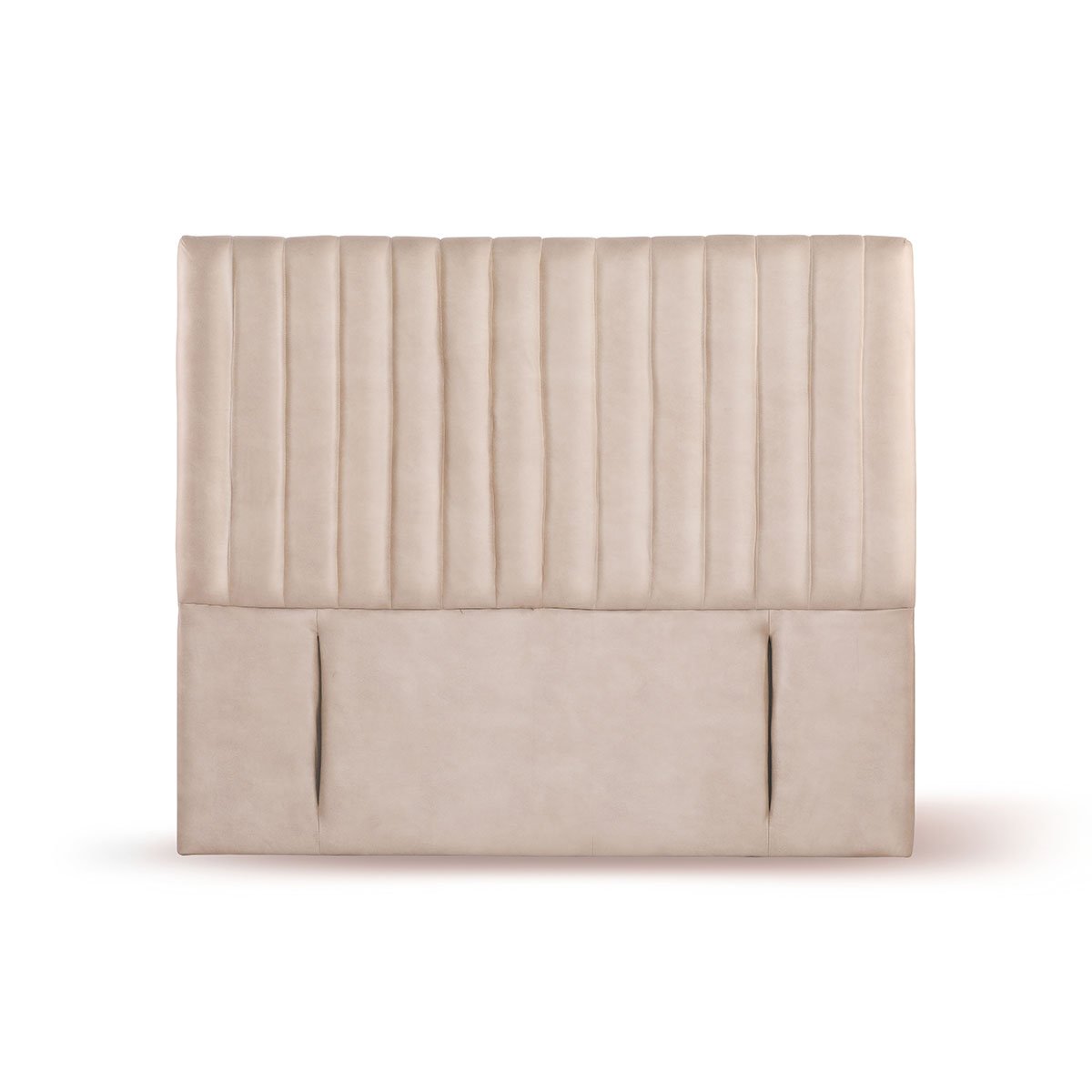 RESPALDO LATAM HOME SORRENTO KING MADERA CUERO BEIGE - 1