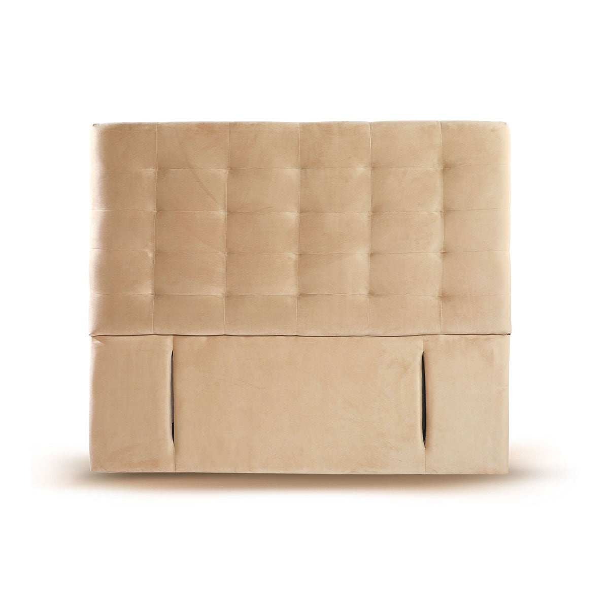 RESPALDO LATAM HOME NÁPOLES KING MADERA TELA BEIGE - 1