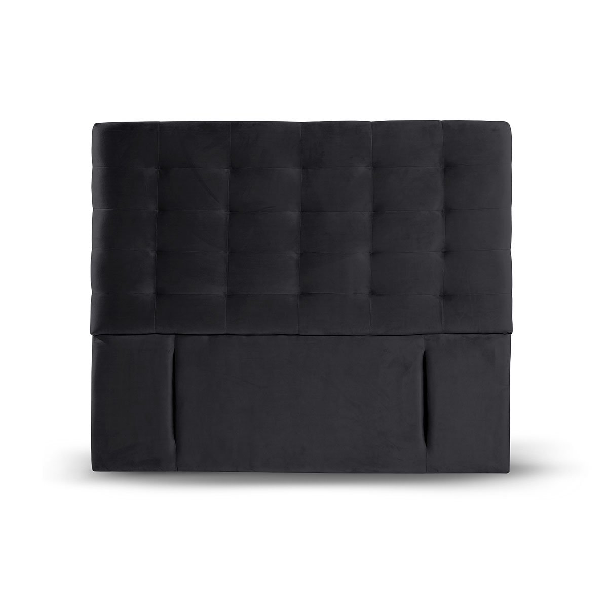 RESPALDO LATAM HOME NÁPOLES KING MADERA TELA NEGRO - 2